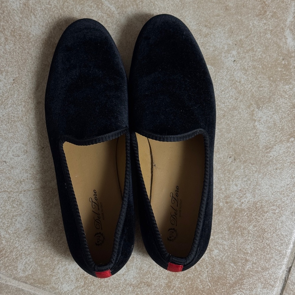 Del Toro Black Velvet Men's Shoes
